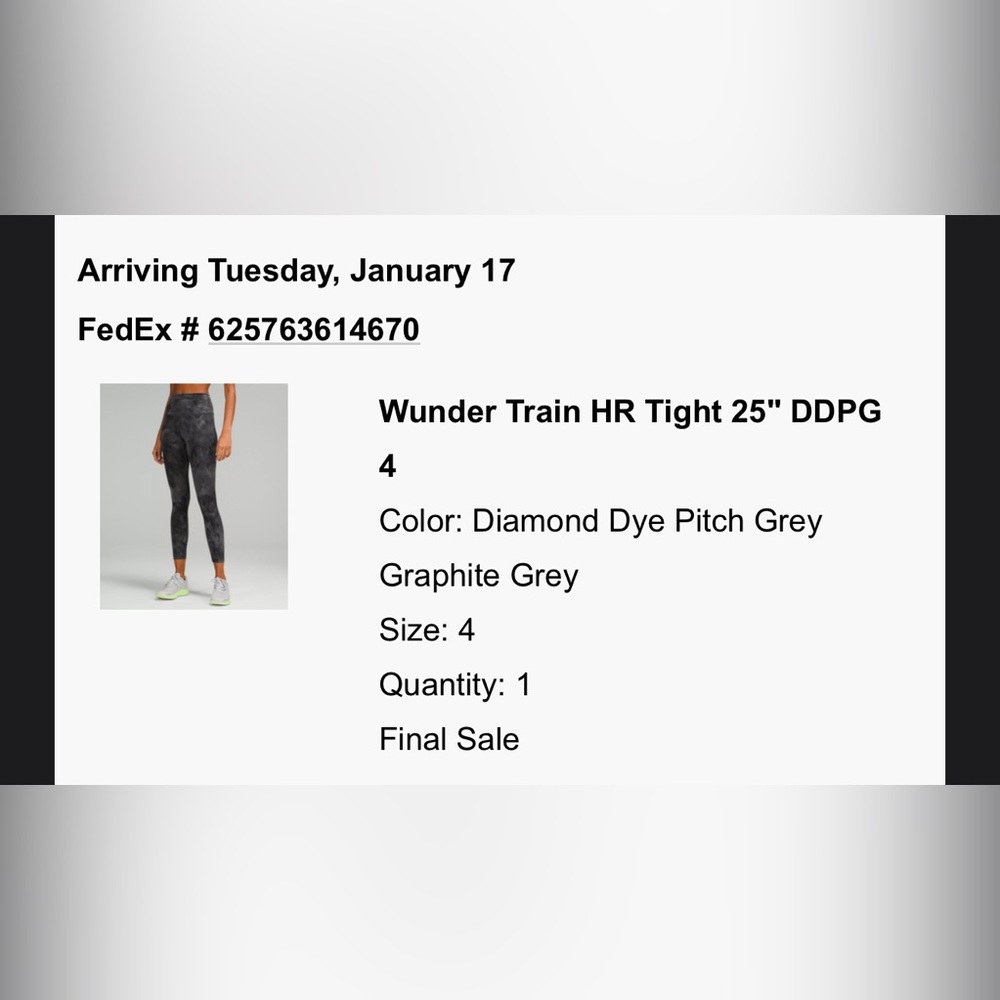 Lululemon Wunder Train 25” Leggings - Picture 6 of 6